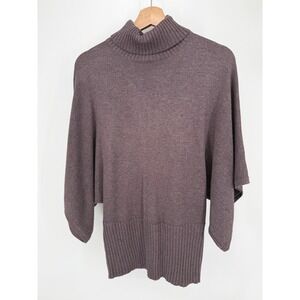 Acrobat Turtleneck Sweater Women S Mauve Silk Cashmere Batwing NWT FLAW